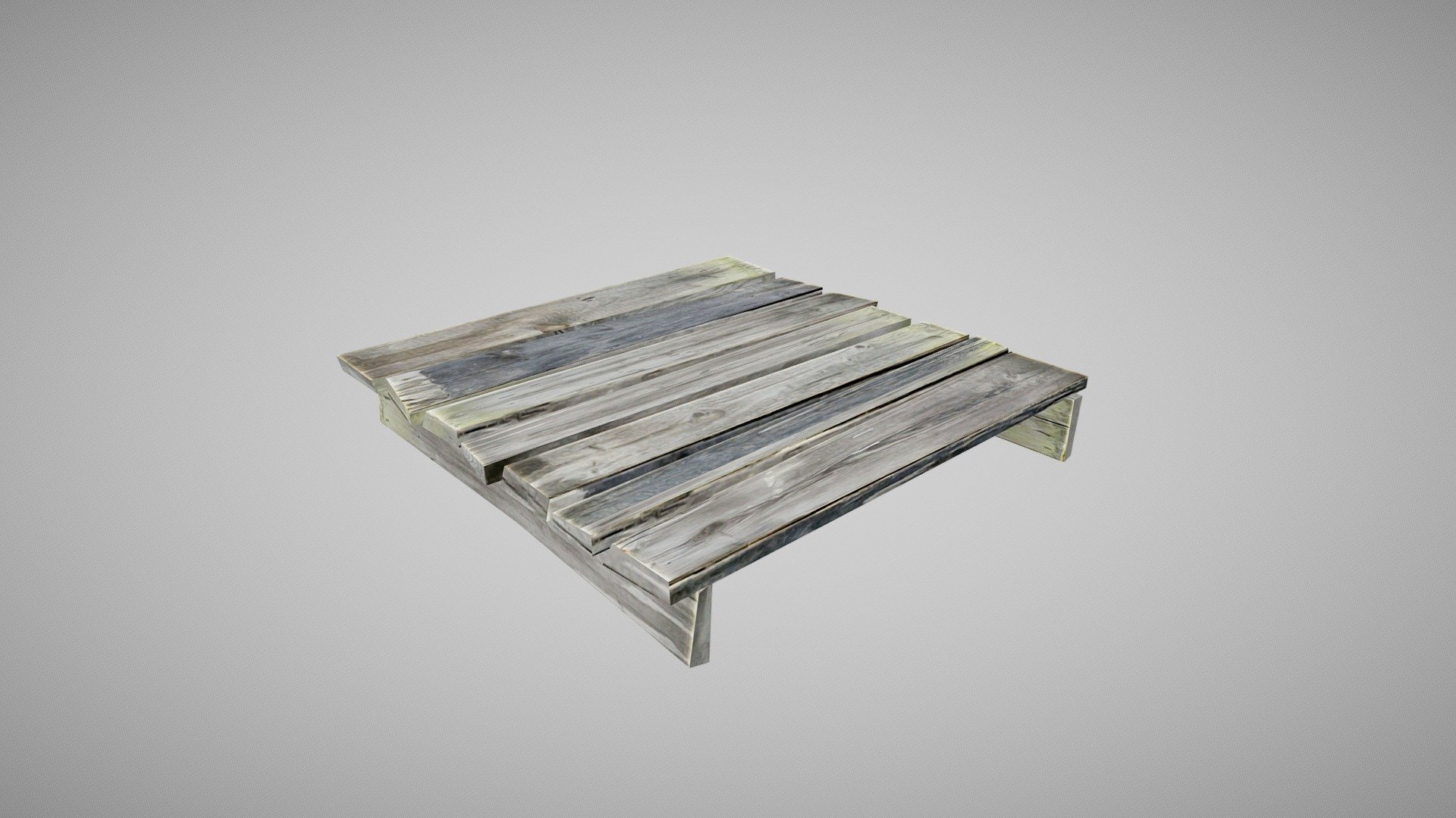 Wooden Bridge Section (No Ropes)