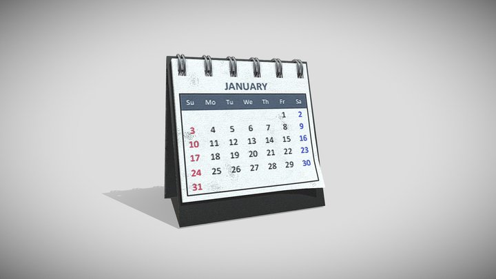 DeskCalendar 3D Model
