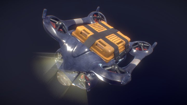 Submarine Drone 3D Model