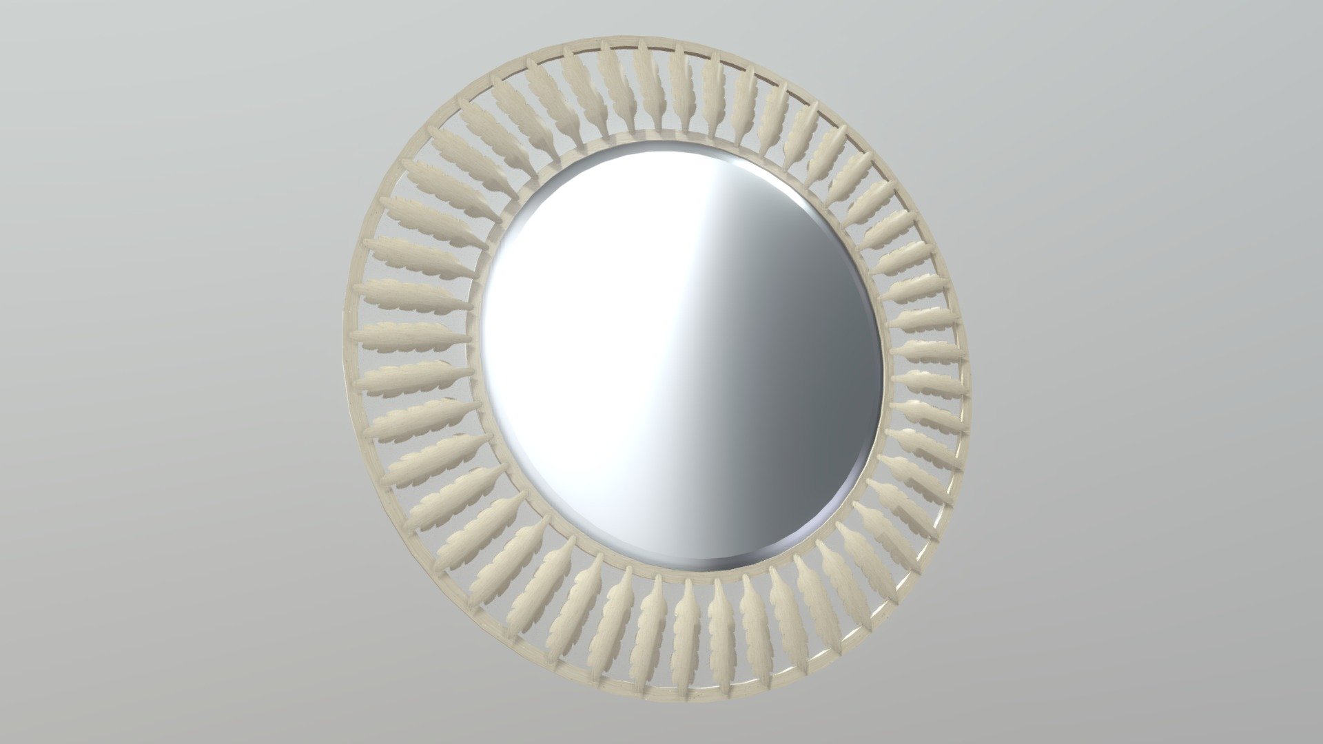 Metal Leaf Mirror