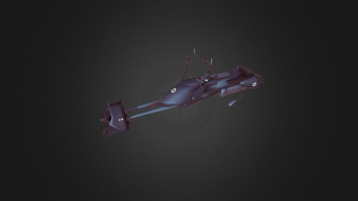Star Wars Speed Bike 3D Model