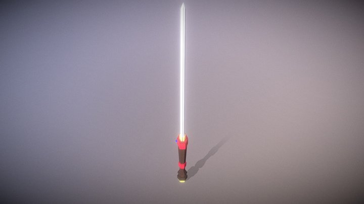 Throwing Sword Model 3D Model