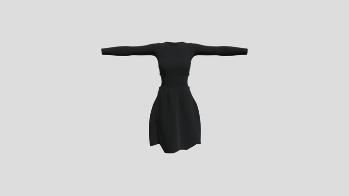 Black Dress 3D Model