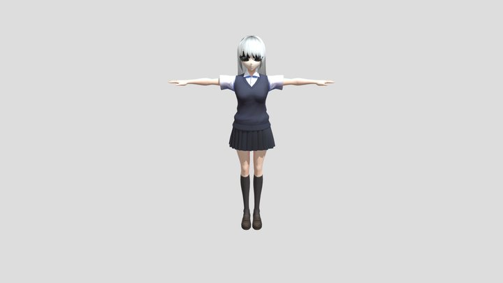 Anime girl (free) 3D Model