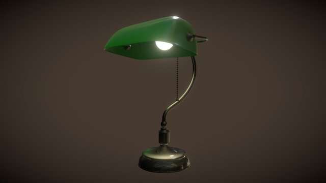 Banker's Lamp (Luminária de Mesa) 3D Model