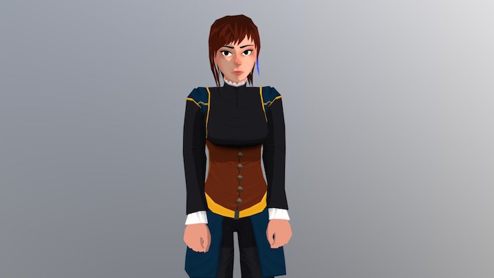 Elle Arcus Nobility Outfit 3D Model