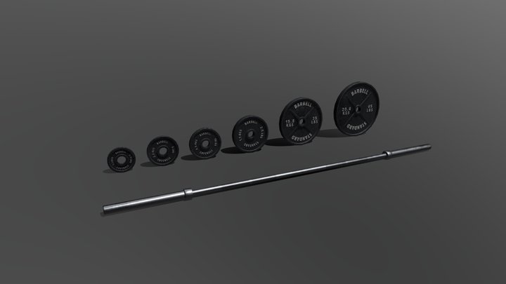 Weight Room Set 3 3D Model
