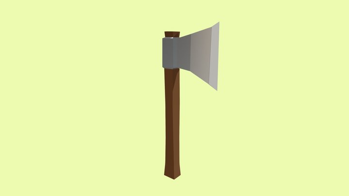 Low Poly Axe (FREE) 3D Model