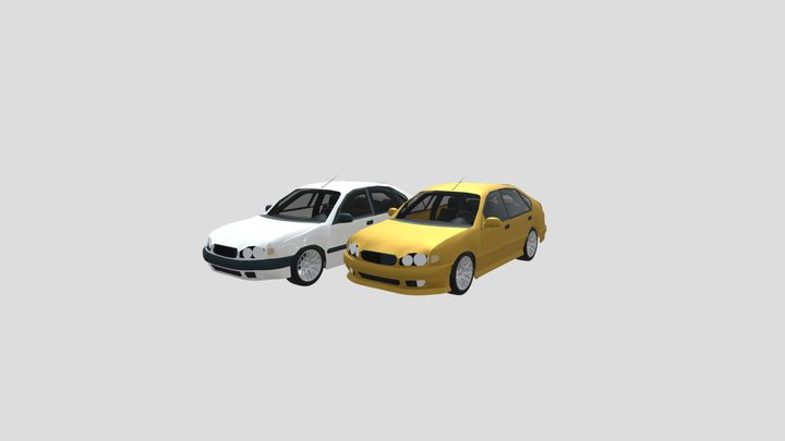 1997-2001 Toyota Corolla E11 Liftback 3D Model