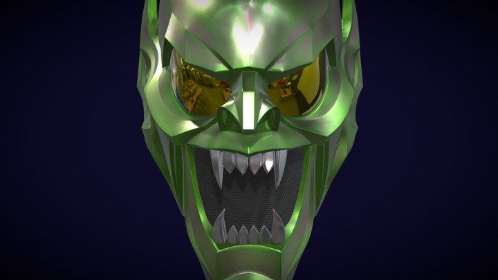 Green Goblin helmet (Willem Dafoe) 3D Model