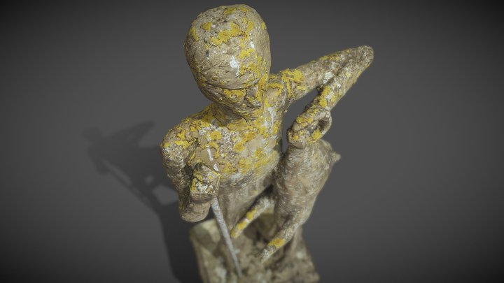 Sir Guy of Warwick Statue 3D Model
