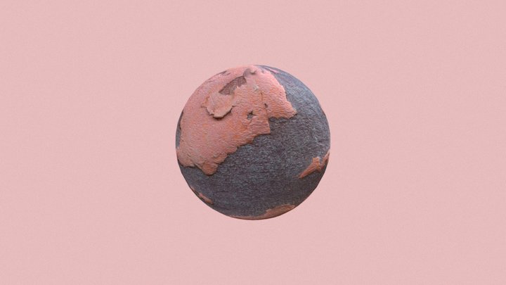 PBR Wall Material in 2K (pink) 3D Model