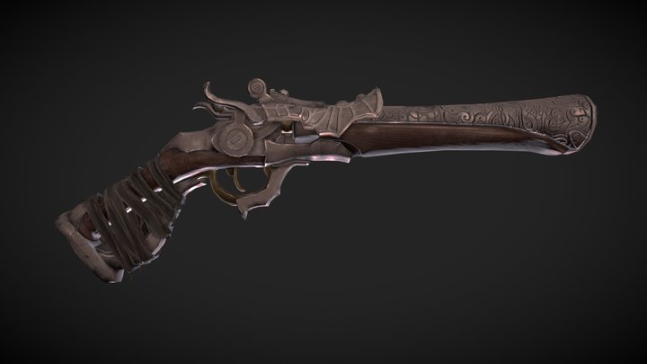 Hunter Pistol [Bloodborne] 3D Model