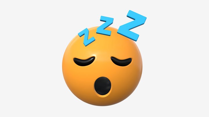 Emoji 040 Sleepy 3D Model