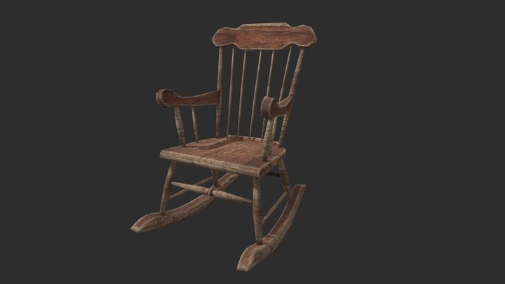 OldRockingChair 3D Model