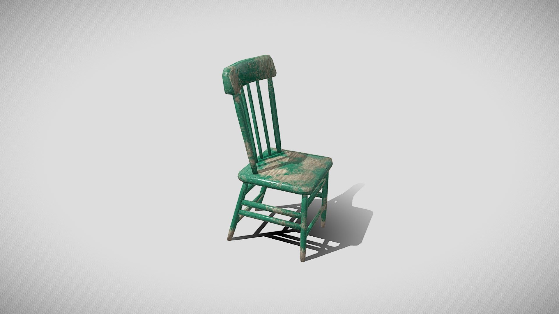 Old Wooden Chair Download Free 3D model by CadmiumCoffee (bsishir