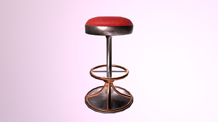 Bar Stool 3D Model