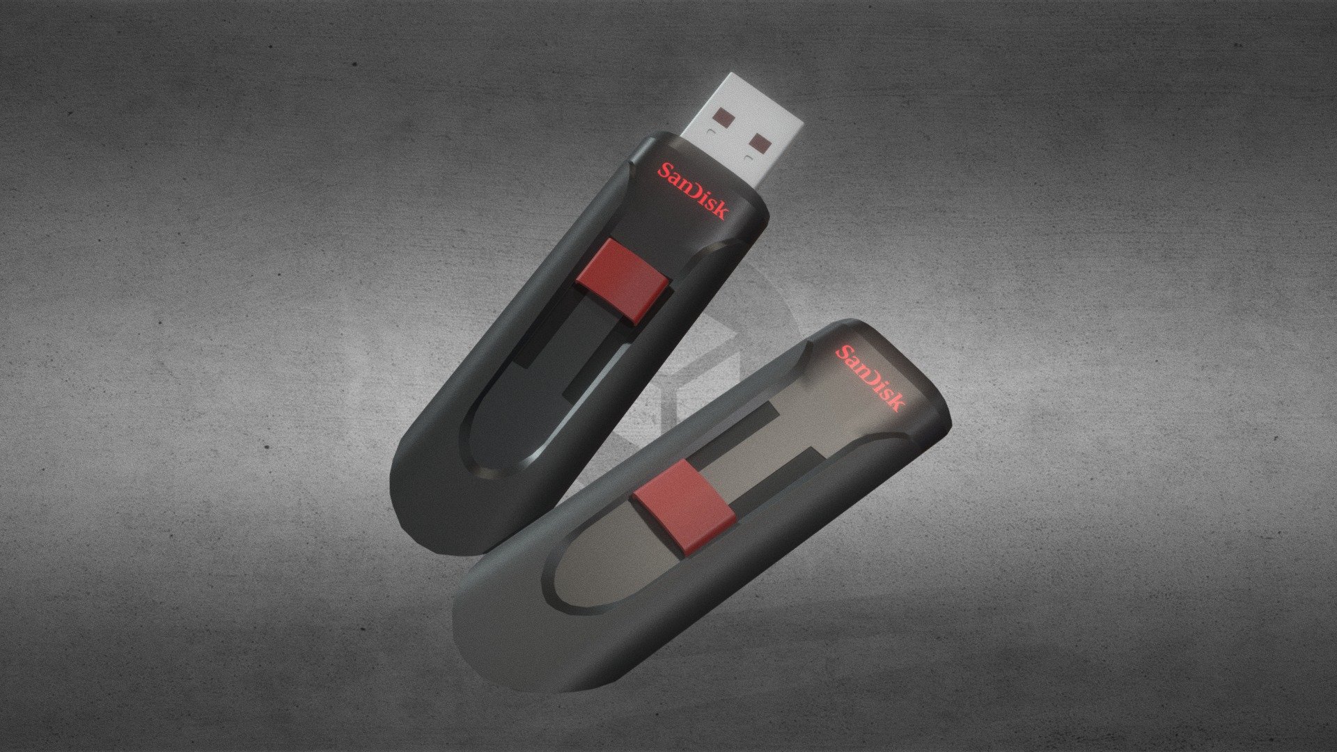 USB Memory Stick- Pendrive - 3D model by Blue3D (@Blueberry12) [8c02bab ...
