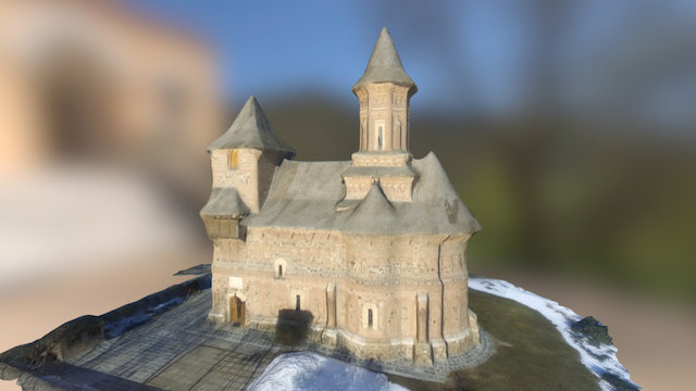 Fortified Precista Church - Galați - Romania 3D Model