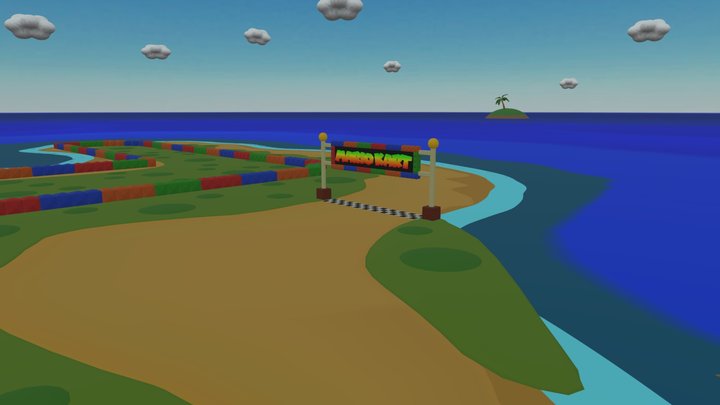 SNES Koopa Beach 2 3D Model