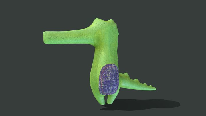 Toy Crocodile 3D Model