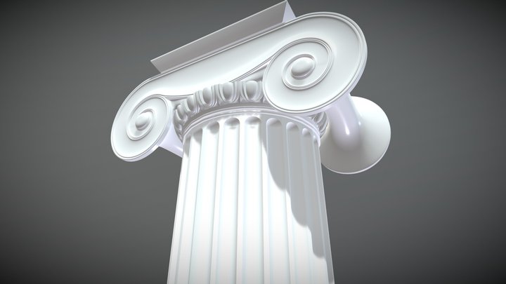 Columna jónica 3D Model
