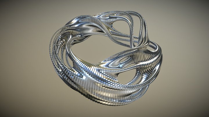 Julia Revolute Sliced 3D Model