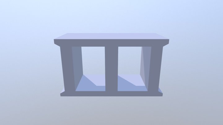 Cinder Block 3D Model
