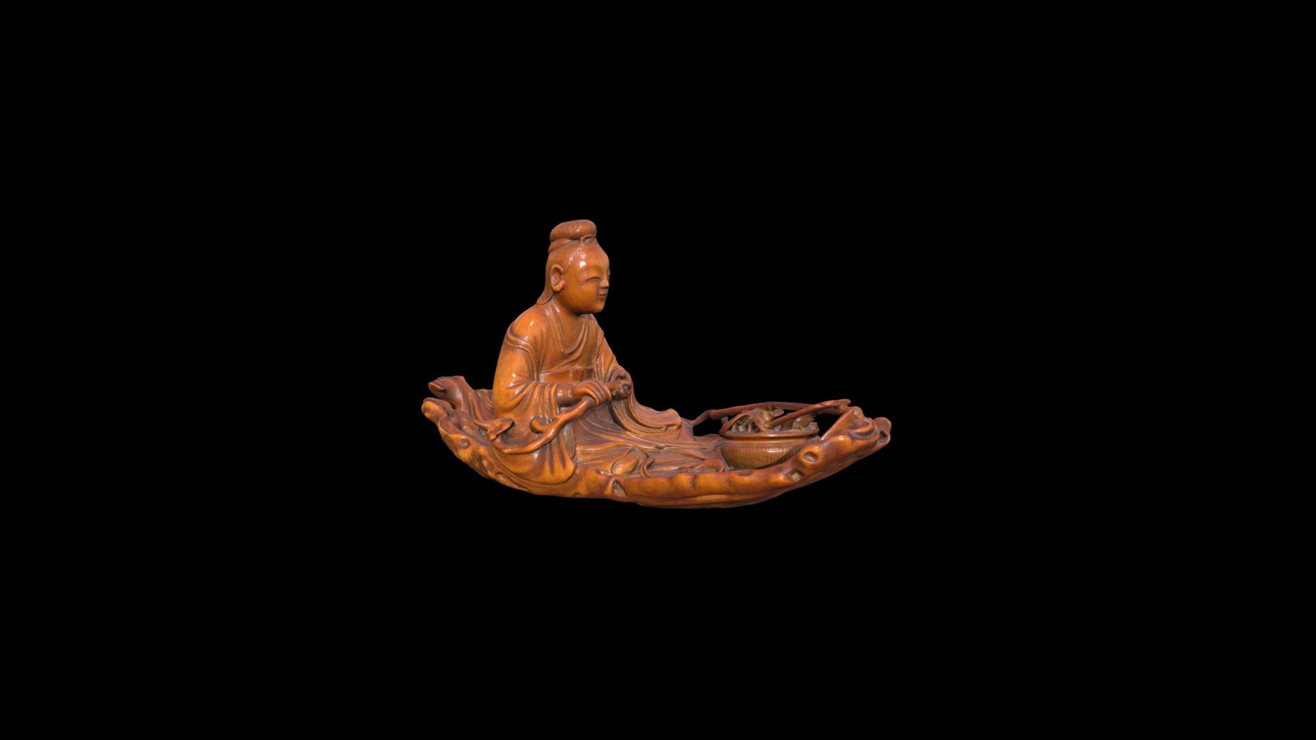 1976.60.a Figure of Daoist Immortal He Xiangu