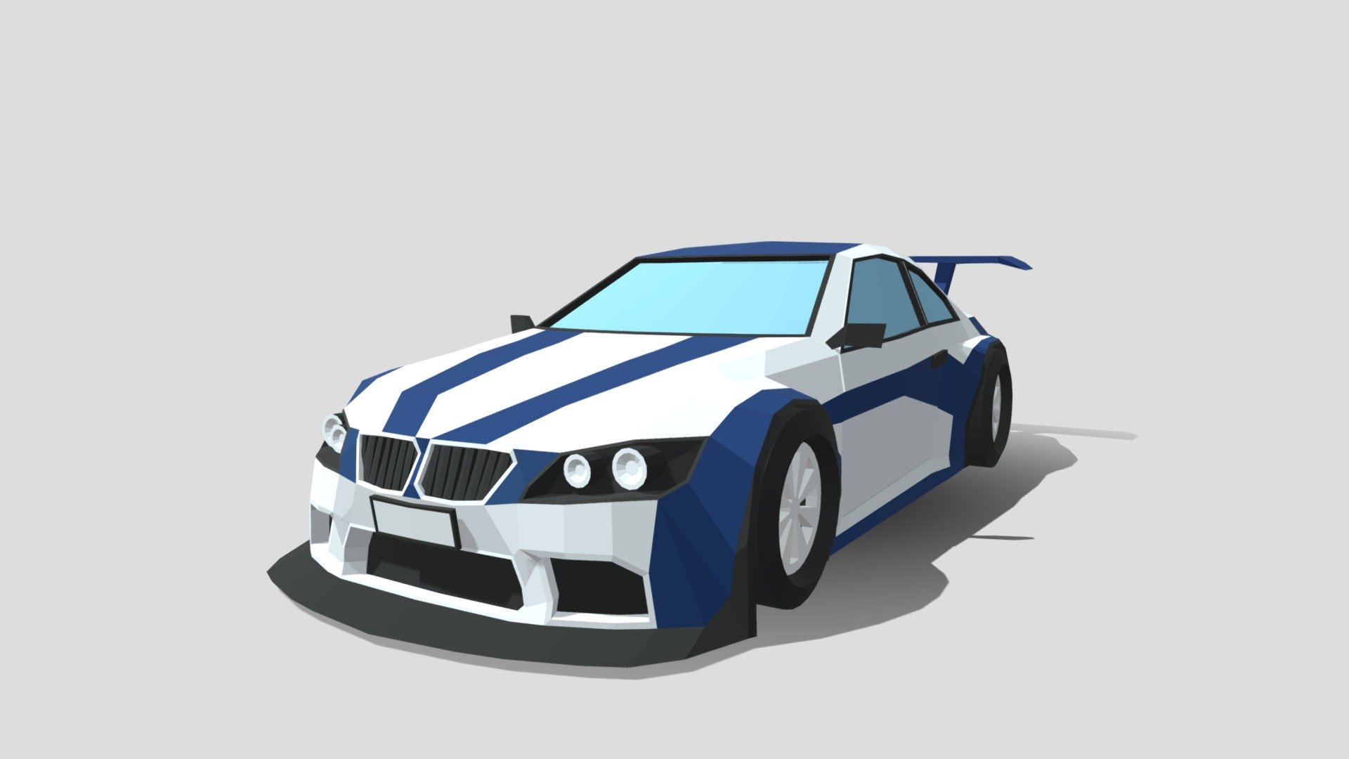 Lowpoly Car BMW M3 Lookalike