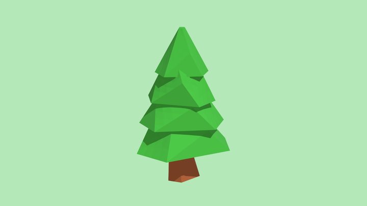 Low-Poly Tree 3D Model