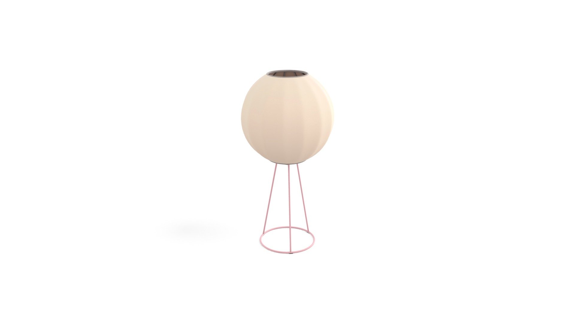 Mist Table Lamp,  Blush Pink and White