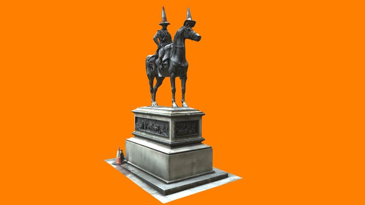 Statue Reduced Mesh 3D Model