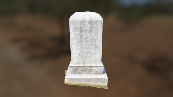 Headstone of Lena Kalish 3D Model