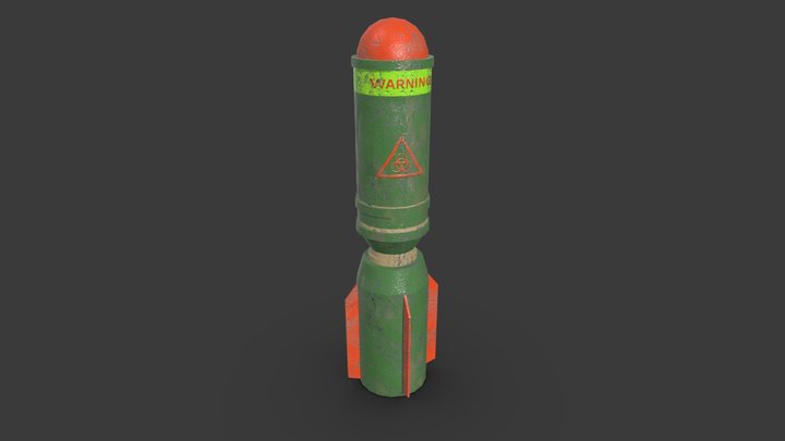 Missile V2_Orbit-Strike by HYS-Games 3D Model