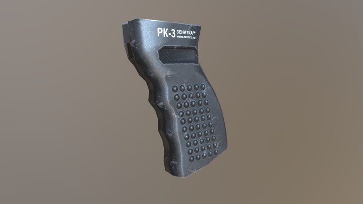 Zenit RK-3 Grip for AK 3D Model