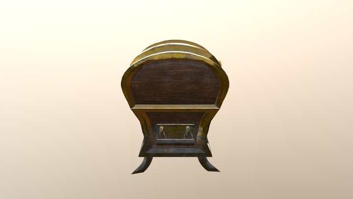 DK gold chest 1 3D Model