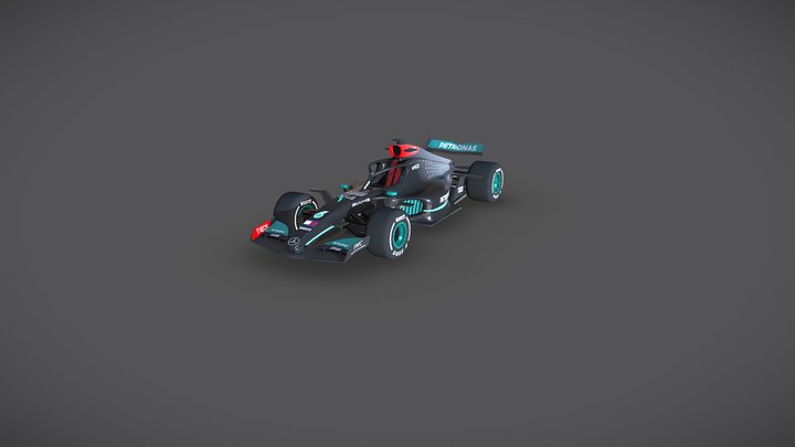 F1 Mercedes 3D Model