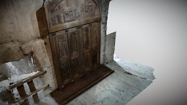 France: Carved church door ZenFone AR 3D scan – Modello 3D gratuito STL