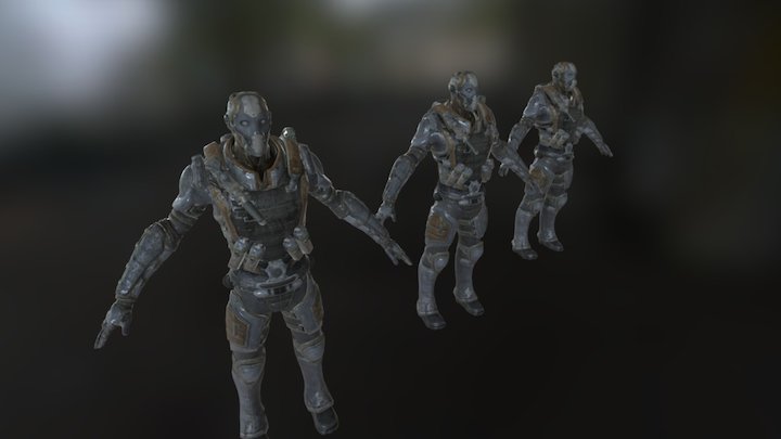 InstaLOD Trooper Demo 3D Model