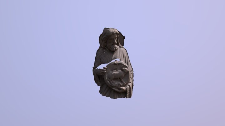 Notre-dame-de-paris-john-the-baptist 3D Model