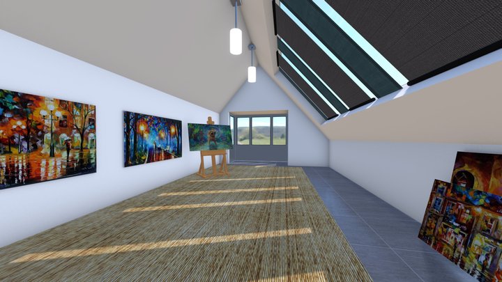 Painting studio 3D Model