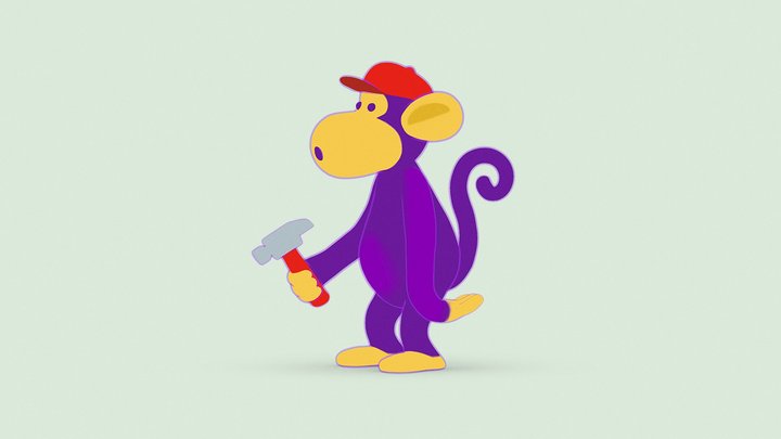 Highly-Trained Monkey - 3D model by CzernO [8c0d85e] - Sketchfab