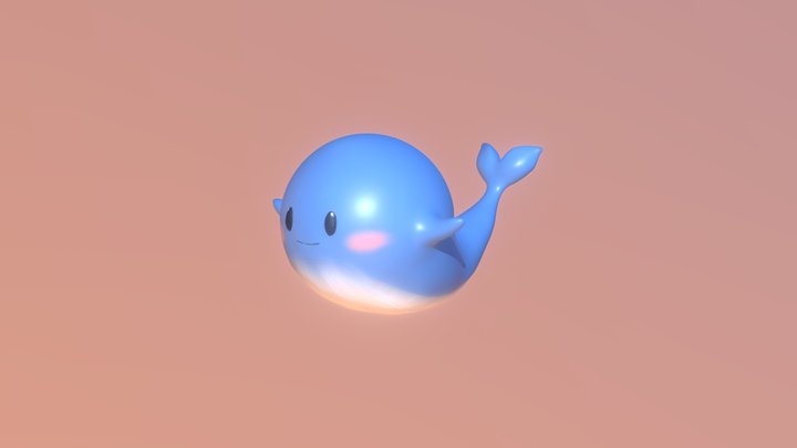 Cute Whale 22th May 2019 3D Model