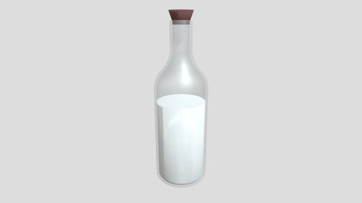 Milk Bottle 3D Model
