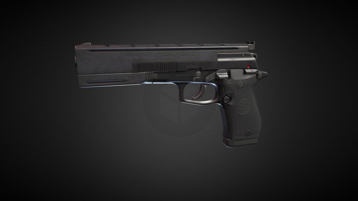 Beretta 87 Target 3D Model