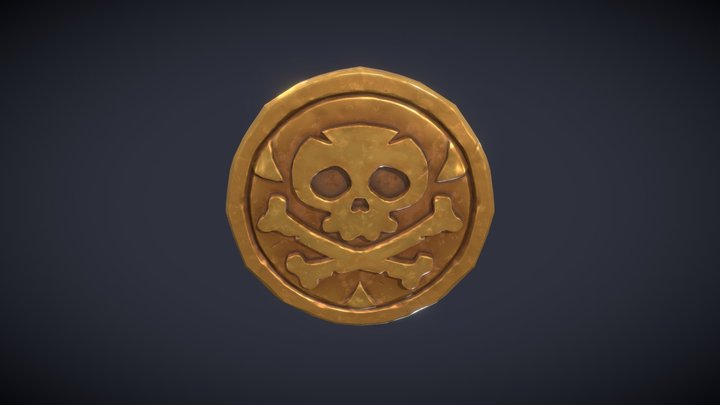 Pirates coins 3D Model