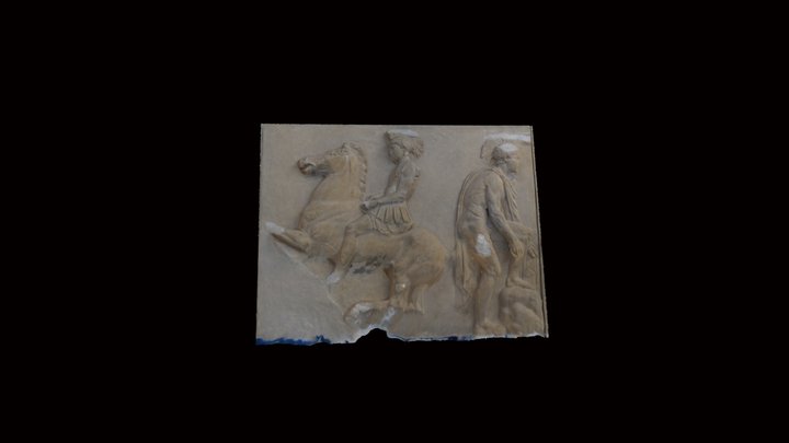 Parthenon West Frieze Basel panel VI 3D Model