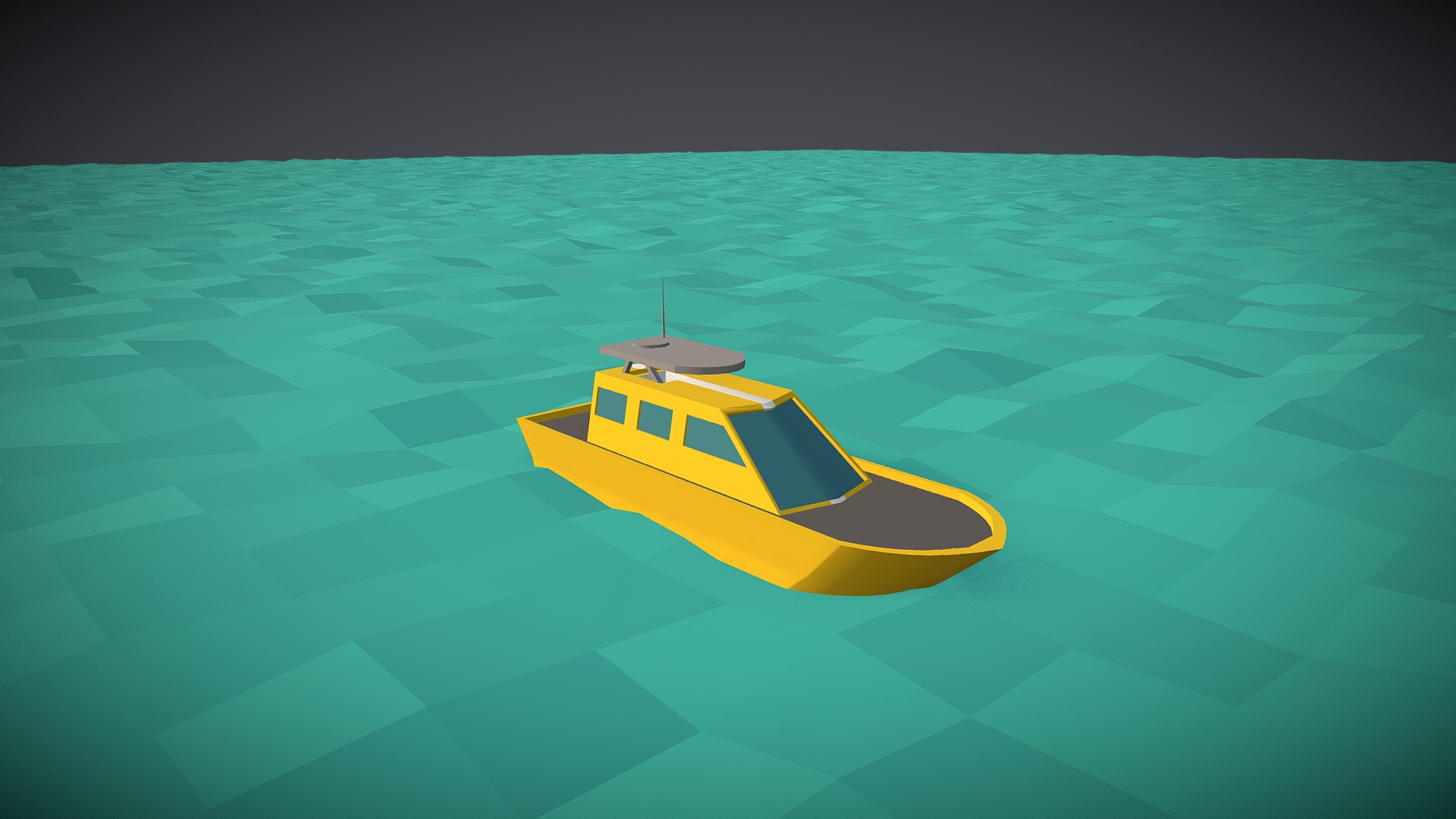 3D model Low-Poly Small Orange Boat - This is a 3D model of the Low-Poly Small Orange Boat. The 3D model is about logo.