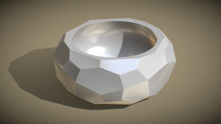 Stone Deco Pot 3D Model